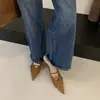 Zapatos de tacón de aguja con cordones de encaje francés y punta fina Chuyuji para mujer 2026 Otoño Ante Zapatos Profesionales de Trabajo para el Trabajo