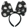 Explosiones lazo de lunares pequeños diadema de Minnie tocado de Blancanieves diadema para actuación infantil accesorios venta directa de fábrica