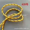 Cuerda Redonda de Poliéster con Núcleo Retorcido, Patrón de Puntos de Colores, 5mm de Espesor, Cuerda Miu Resistente al Desgaste para Tejido Hecho a Mano DIY, Colgante, Cinturón, Cuerda para Sombrero, Cordón