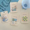 Pasador de Tela de Encaje Floral Estilo Coreano Niannian Dulce Cuadros Bordados Pinza para Flequillo Infantil