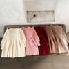 Ins Estilo Coreano Niñas Bebé Algodón Lana Tejido Otoño e Invierno Cálido Vestido Niños Suéter Falda Conjunto