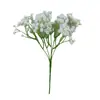 Simulação do feixe de haste de plástico macio gesso flores secas gipsofila atacado flores artificiais flores decorativas de casamento flor de simulação fotografia de flores