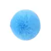 Colgante de Joyería de Bola de Piel Sintética de Conejo Rex de 8 cm Accesorios de Bola de Felpa de Invierno Accesorios DIY Accesorios de Color Caramelo para Zapatos y Sombreros