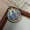 Gran Venta Tíbet Nepal Puro Pintado a Mano Thangka Buda de la Medicina Núcleo de Tarjeta 3.5
