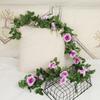 10 Cabeça simulação rosa rattan falso flor fio decoração flor rattan varanda decoração de alta qualidade videira casamento 2 metros