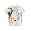 Camiseta de Manga Corta con Cuello Redondo para Niños 2025 Verano Nuevo Estilo Niños y Niñas Camiseta Estampada con Dibujos Animados Tops para Niños Ropa para Niños Camiseta