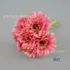 Ramo artificial de crisantemo africano atado a mano flor de seda de crisantemo fulang arreglo floral decoración floral para el hogar Flor de mano para novia