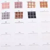Cinta de Tartán de Ante de Doble Raya Moño Hecho a Mano DIY Accesorios para el Cabello de Niños Empaque de Regalo Cinta Cuadriculada Bloqueada por Color