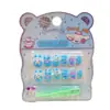 Pegatinas para Uñas de Dibujos Animados Infantiles con Relieve Tridimensional para Niñas Uñas Portátiles Tridimensionales Removibles Set de Manicura Impermeable Autoadhesivo