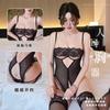 Noche Larga Lencería Sexy Mono Sexy para Mujer Encaje Tentación Push-Up Pijama de No Quitarse Uniforme Tentación 2053