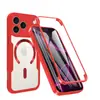 Adecuado para iPhone 18 Pro Max, funda de teléfono magnética transparente de colores, Apple 17 anticaídas, funda protectora simple, 16