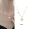 Collar de Plata Esterlina S925 con Colgante Redondo de Calabaza con Incrustaciones de Zircón Estilo Fujian y Guangdong para Mujer, Joyería de Temperamento Moderna y Exquisita Estilo Ins al por Mayor