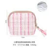 Bolsa de Almacenamiento con Cremallera y Borla Estilo Chanel en Stock Transfronteriza, Mini Bolsa Portátil con Cremallera, Bolsita Tejida Linda para Joyería