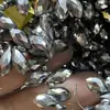 Venta Directa de Fábrica 6X12 Colgante de Gota de Agua de Vidrio Cosido a Mano Cuentas Accesorios para Joyería DIY Cuentas de Gota de Agua con Agujero Horizontal de Cristal
