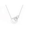 Pulsera Collar de Plata S925 Plata Pura Ágata Atrae la Fortuna Exquisito Nicho Retro Tendencia Nacional Lujo Ligero Nuevo Estilo Chino Candado de Paz