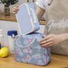Bolsa de almoço, saco de isolamento, saco de almoço, saco de lancheira, saco de isolamento com saco de arroz, folha de alumínio, bolsa de saco engrossado