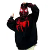 Suéter americano de Spider-Man para hombre, estilo hip hop americano, chaqueta tipo cárdigan resistente y pesada, diseño de primavera y otoño, sudadera con capucha