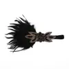 Accesorios para el Cabello de Fiesta Carnaval Retro Transfronterizos Diadema de Plumas Nupciales con Diamantes Fabricante Stock Listo