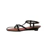 Novedad de Verano Diario de la Isla~Sandalias Romanas Elegantes de Tira Cruzada Francesa con Punta Abierta