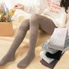 Meia-calça Colorida de Algodão para Crianças Nova Primavera e Outono Listras Verticais Largas Leggings para Meninas Anti-Pilling Slim Calça Funcional para Bebê