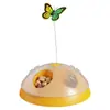 Brinquedo elétrico para gato, varinha com borboleta, dispensador de comida, brinquedo interativo para gatos, para autoentretenimento e acabar com o tédio, suprimentos para animais de estimação