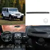 Adecuado para modelos Jeep Wrangler 11-17, juego completo de decoración interior de fibra de carbono para el logotipo del volante y el marco del interruptor del aire acondicionado