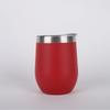 Selección estricta de termo de acero inoxidable 304 transfronterizo 12oz vacío de doble capa copa de vino tinto de doble elaboración taza con forma de cáscara de huevo en U en stock