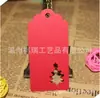 Punto onda cabeza hueca alce árbol de Navidad copo de nieve etiqueta de papel Kraft decoración navideña AliExpress explosión