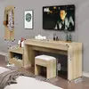 Móvel de TV para quartos padrão em hotéis, conjunto completo de móveis de hotel para quartos de hóspedes, combinações simples de móveis para apartamentos e homestays, pode ser feito sob medida