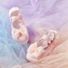 Sapatos de dança femininos borboleta flor infantil gato garra sapatos verão sola macia cadarço livre ginástica dança prática sapatos de balé