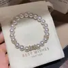 Pulseira Geométrica de Pérola com Zircônia Estilo Francês, Fashion, Simples, Versátil, Luxo Leve, Joia de Nicho de Alta Qualidade