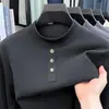 Moletom masculino de gola alta para comércio exterior transfronteiriço, roupas masculinas casuais de manga longa para primavera e outono, camiseta masculina versátil
