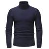 Comércio exterior transfronteiriço outono e inverno Nova moda masculina europeia e americana suéter de gola alta moda jovem torção camisa de fundo fino