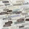 Pacote de Adesivos Poesia do Açúcar Série Coração Fragmentado Material de Fundo para Decoração de Diário em Inglês 50 Folhas Incluídas 6 Designs