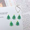 Acessórios populares para nail art de Natal: estrelas translúcidas, bonecos de neve, renas, árvores de Natal, decorações de resina para capa de celular