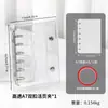 Almacenamiento de Uñas Fresco y Elegante con Doble Cremallera Seleccionado Cuidadosamente Libro Transparente de PVC para Colección de Uñas Álbum de Mini Almacenamiento Desmontable de Hojas Sueltas