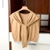 Chal de hombro para primavera y otoño, cuello falso de moda de alta gama, bufanda de suéter de punto cálida para proteger el cuello en otoño e invierno para mujer
