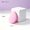 Mini esponja para dedo, esponja para polegar, esponja pequena em formato de gota d'água, cushion, uso duplo para maquiagem úmida e seca, fixa a maquiagem sem absorver produto