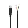 Cable de datos USB de cuatro núcleos más blindado USB macho 2.0 de una cabeza cable de cinta de cobre puro de 4 núcleos más cable de datos blindado