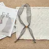 Bufanda Estrecha Larga de Lino de Verano para Mujer, Estilo Japonés, Cinta Artística Vintage para el Día a Día, Accesorio Francés, Pañuelo Pequeño para el Cuello para Mujer