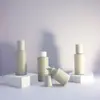 Suministro Directo de Fábrica de Botellas Nuevas para Loción, Botellas Dispensadoras de Vidrio Gris de Alta Calidad, Botellas de Vidrio para Aceites Esenciales de 120 ml, Botellas de Vidrio para Cremas de Alta Calidad de 50 g