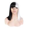 Mismo Estilo que las Películas Europeas y Americanas Thisisacting Peluca Negra Dorada para Cosplay en Stock, Cabello Realista Rizado de Longitud Media