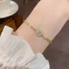 Pulseira de Flor de Zircônia Ultra Brilhante de Luxo de Nicho, Exquisita, Moderna, Simples, Versátil, Joias de Alto Padrão com Estilo Ajustável Venda por Atacado