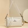 Bolso de Hombro Transfronterizo Nuevo Bolso de Moda para Mujeres de Mediana Edad Temperamento Combinable Cuero Suave Gran Capacidad Multicapa Bolso Bandolera Venta al por Mayor