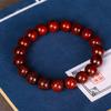 Pulseira de Contas de Pau-Rosa da Zâmbia de Alta Densidade Estrela Dourada Sândalo Sangue Contas de Oração Pulseira de Madeira Artefato Cultural