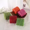 Cuerda de rafia hilo fino tejido sombrero de paja de verano para mujer, kit de materiales para tejer a mano DIY bolsa de ganchillo, cuerda de papel sin bordado