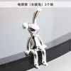 Adorno de conejo de orejas largas electrochapado moderno nórdico, de alta gama y lujo, adecuado para coche y sala de estar, accesorio decorativo para el hogar de moda