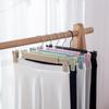 Clip antideslizante para pantalones perchero de plástico para pantalones clip para pantalones clip para falda tendedero para ropa interior perchero interior para armario colgar ropa tienda de ropa perchero para pantalones
