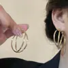 Pendientes de Aro Estilo Dulce y Fresco Chica Picante 2025 Nuevos Pendientes Redondos Simples Personalidad Accesorios de Aro de Celebridad de Internet