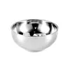 Tazón de Platino de Acero Inoxidable 304 Personalizado, Tazón de Sopa de Gran Capacidad, Tazón de Arroz de Cantina, Tazón Antiescaldado, Tazón Portátil para Estudiantes para Fideos Instantáneos
